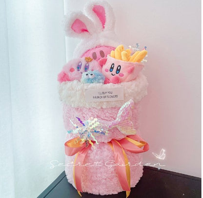 Handmade cartoon plush doll bouquet-meidile