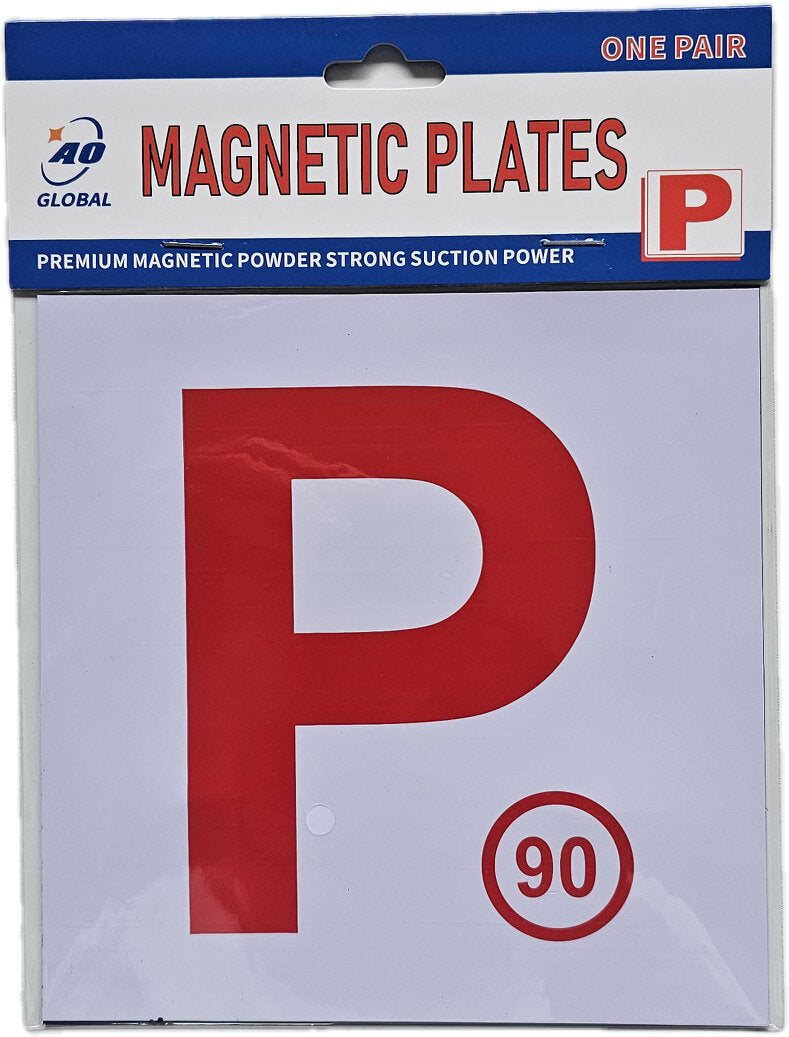 Plates RED 'P' Magnetic