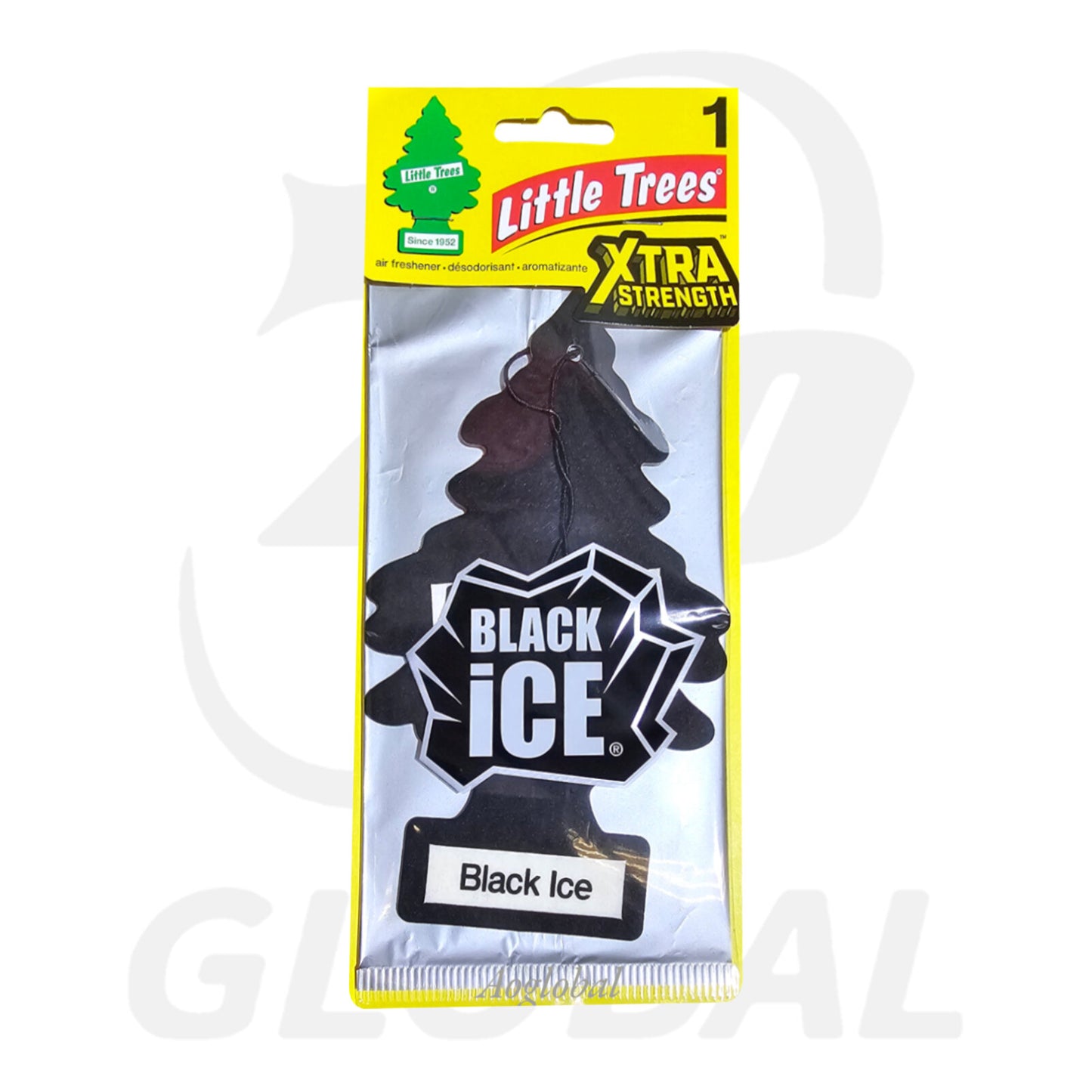 Little Tree EXTRA STRENGTH single pack -BLACE ICE  23x10cm