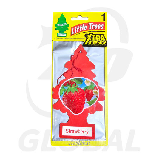 Little Tree EXTRA STRENGTH Single Pack-STRAWBERRY 10x23cm