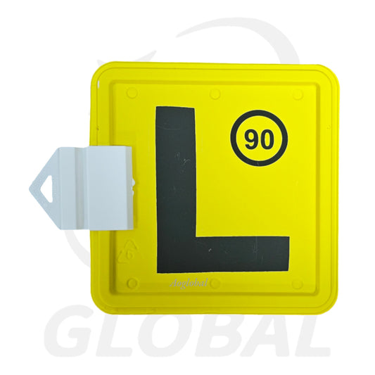 Plates-Clip On Plastic L-YELLOW  2pcs/pk