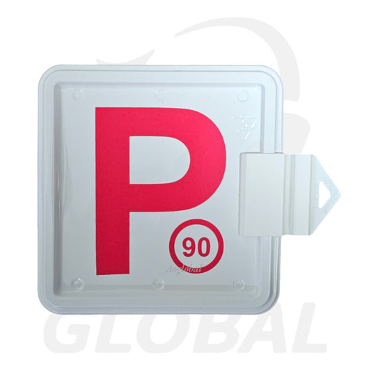 Plates-Clip On Plastic P-RED 2pcs/pk