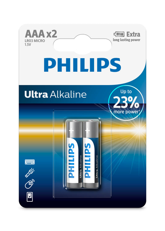 PHILIPS ULTRA ALKALINE AAA 2-PACK