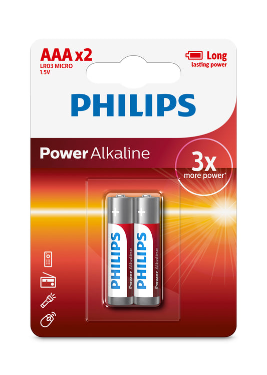 PHILIPS POWER ALKALINE AAA 2-PACK