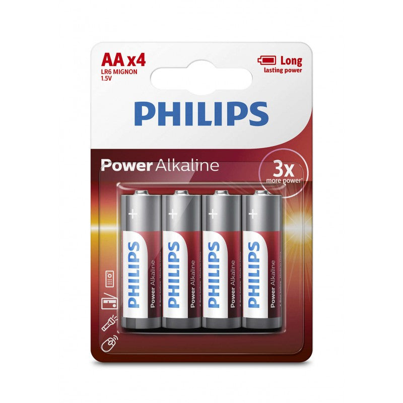 PHILIPS POWER ALKALINE AA 4-PACK