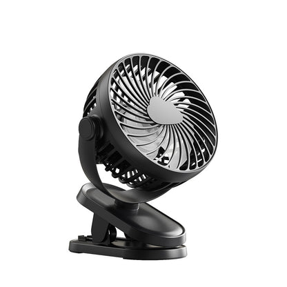 Fan Clip USB rechargeable, large capacity, silent, dual battery, long battery life