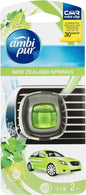 Ambi Pur Car Mini Clip Car Air Freshener New Zealand Springs 2Ml